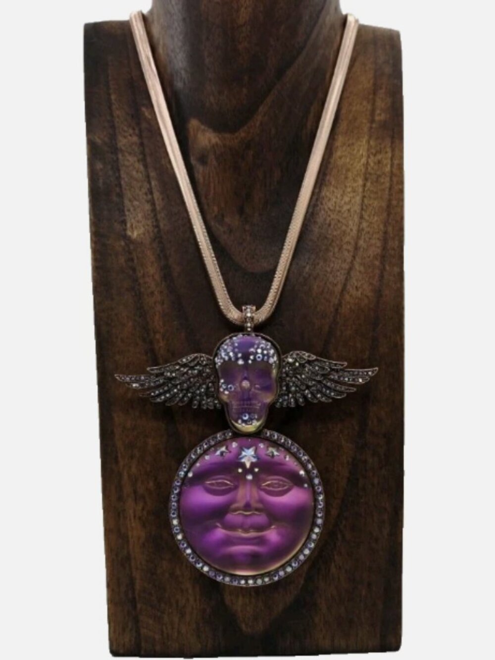 Kirks Folly Protector Of The Realm Venus 50mm Seaview Moon Foldover Necklace set